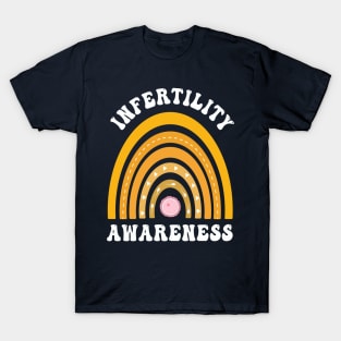 In April We Wear Orange Infertility Awareness Week Retro T-Shirt